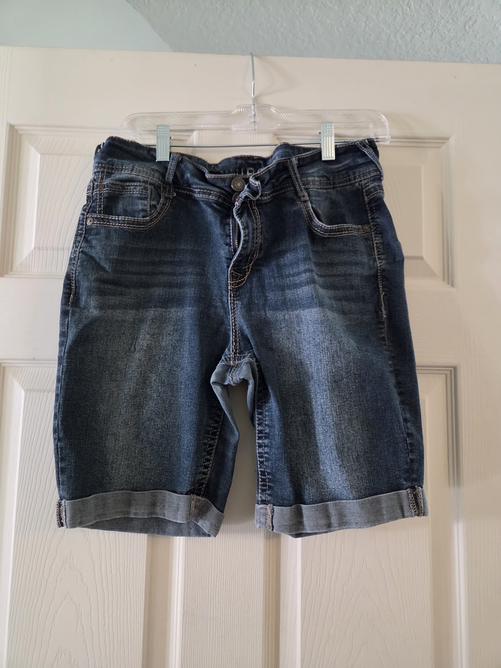 Wallflower Dark Blue Denim Bermuda Shorts